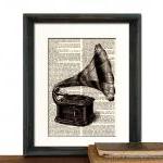 Victrola Art Print - Mother..