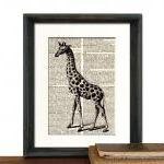 Giraffe Art Print - Mothers..