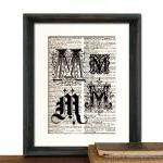 Letter M Monogrammed Gift P..